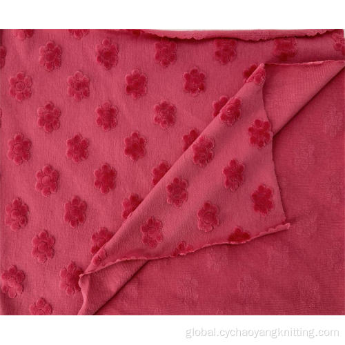 Knitted jacquard velvet material cloth